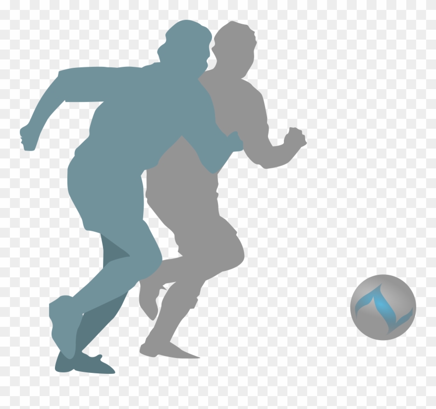 Football Player Silhouette Vector - Football Pictogram Png Color Clipart