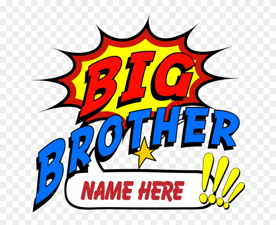 Big Brother Superhero Kids Baseball Jersey - Illustration Clipart