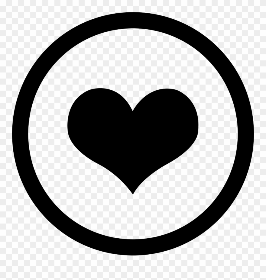 980 X 988 8 - Circle Heart Icon Png Clipart