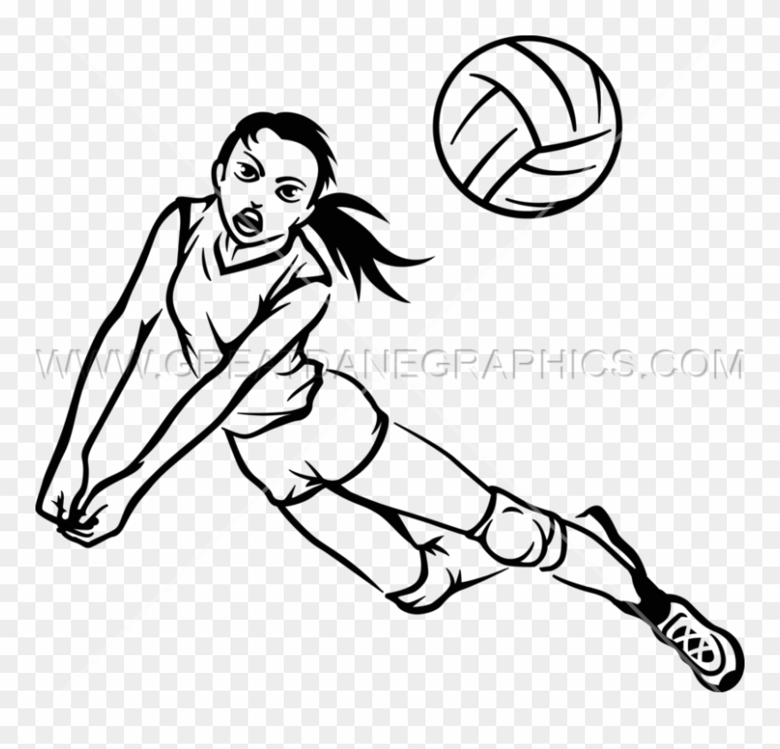 825 X 766 3 - Volleyball Player Hitting Drawing Clipart