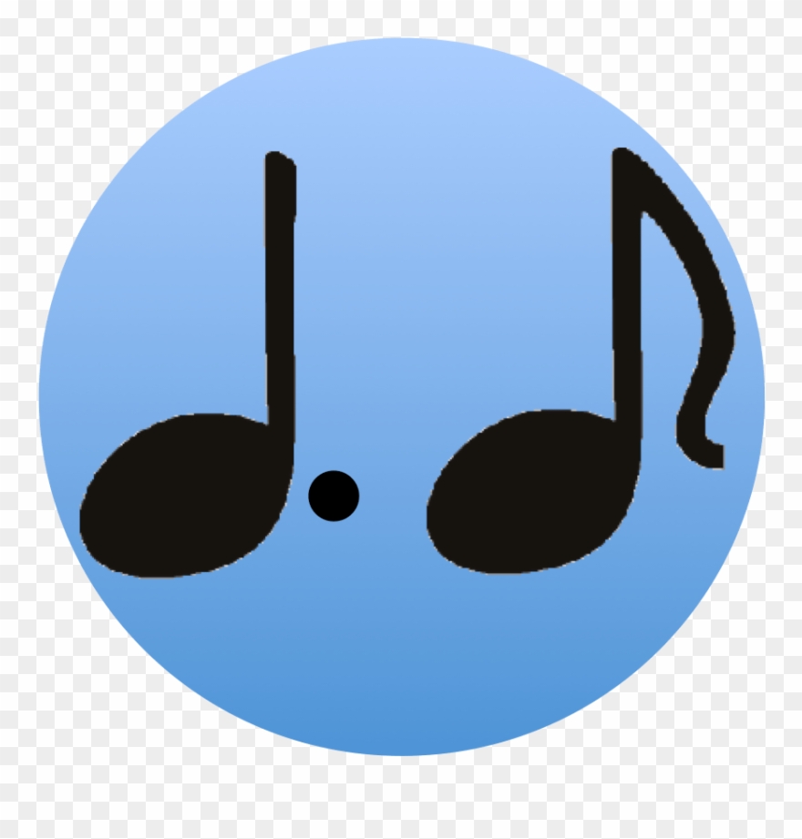 Dotted Quarter Note Clip Art - Musical Note - Png Download