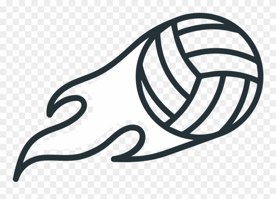 Volleyball - Drawing Clipart