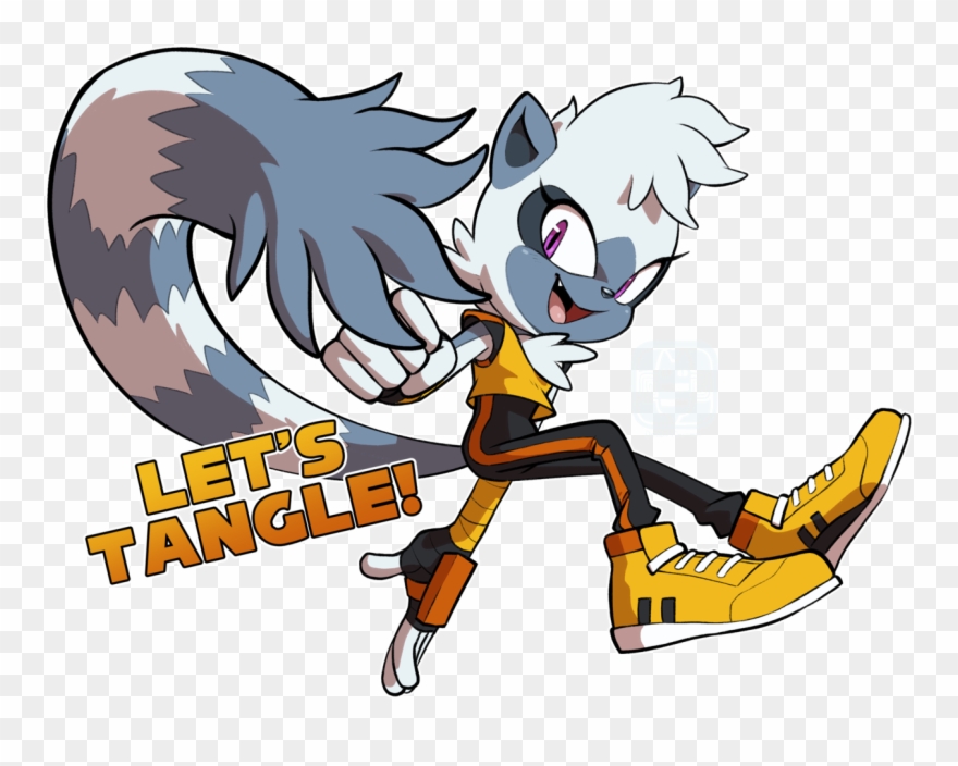 Oh No, I've Been Entangled Multiple People Have Mentioned - Tangle The Lemur Sonic Clipart
