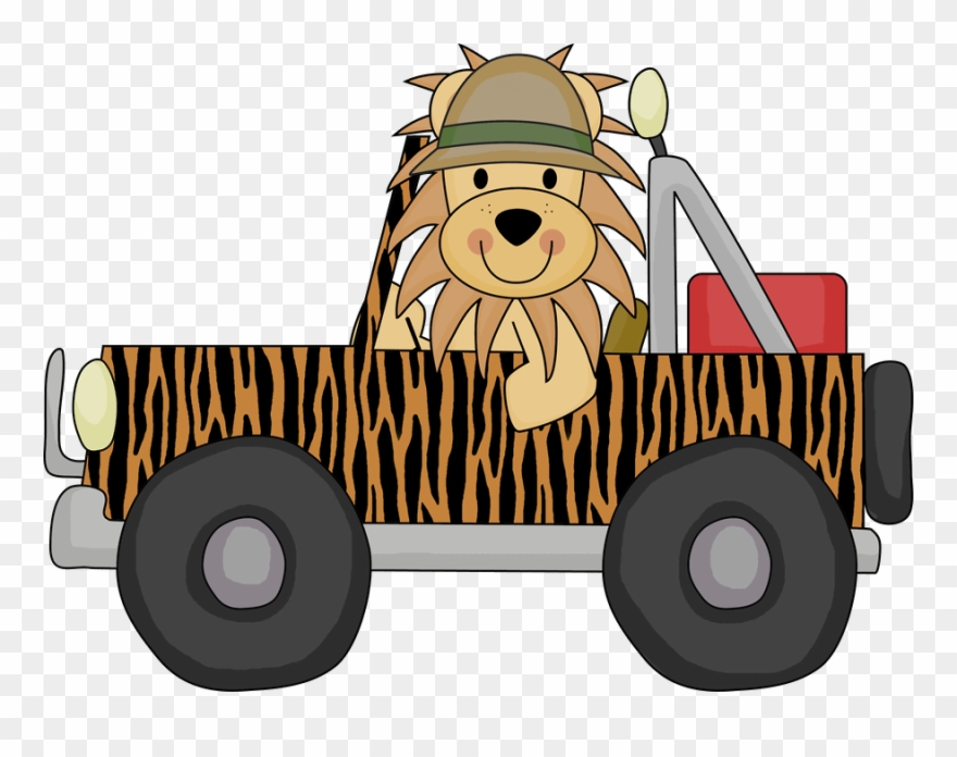 ○•°‿✿⁀zoo Safari‿✿⁀°•○ - Safari Jeep Clipart - Png Download