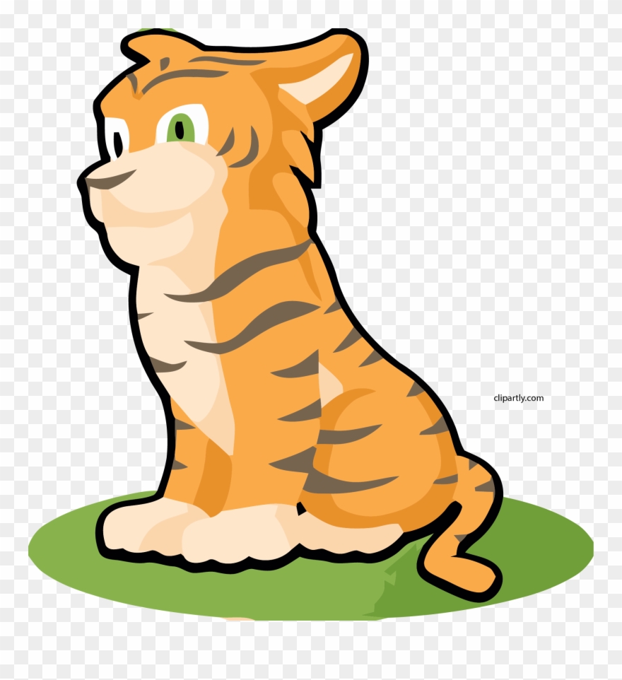 New Sitting Tiger Clipart Png Transparent Png