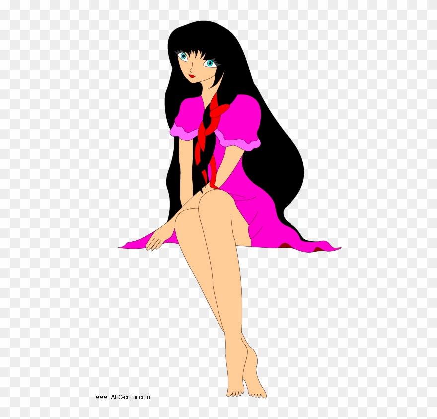 Sitting Clipart Girl Sitting - Sitting Girl Clipart Png Transparent Png