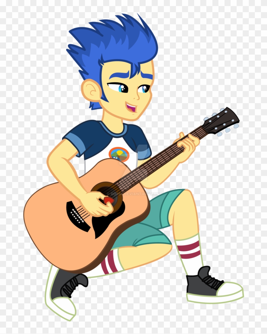 Ro994, Camping Outfit, Converse, Equestria Girls, Flash - Mlp Eg Flash Sentry Guitar Clipart