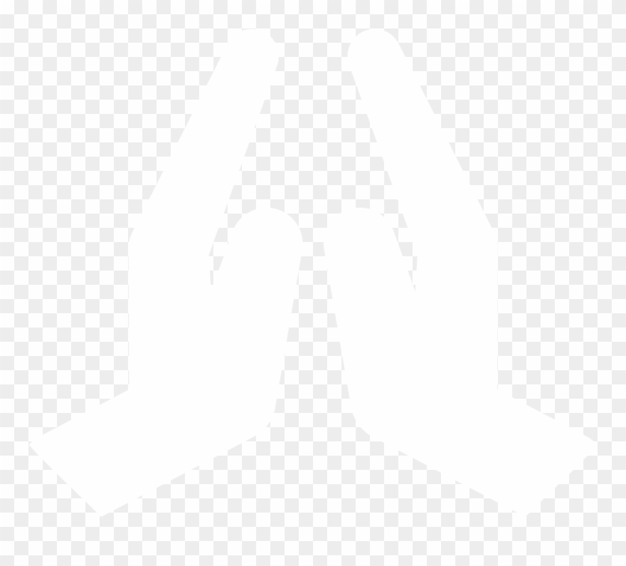 Praying - Praying Hands Png White Clipart