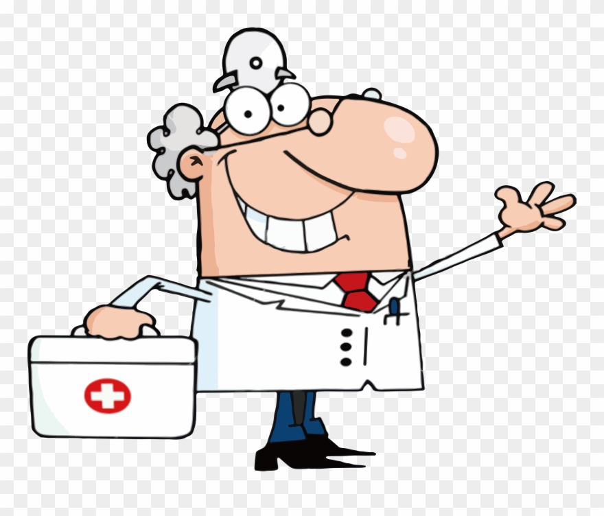 Physician Cartoon Royalty-free Clip Art - Vector Vector Cartoon Male Doctor Clipart - Png Download