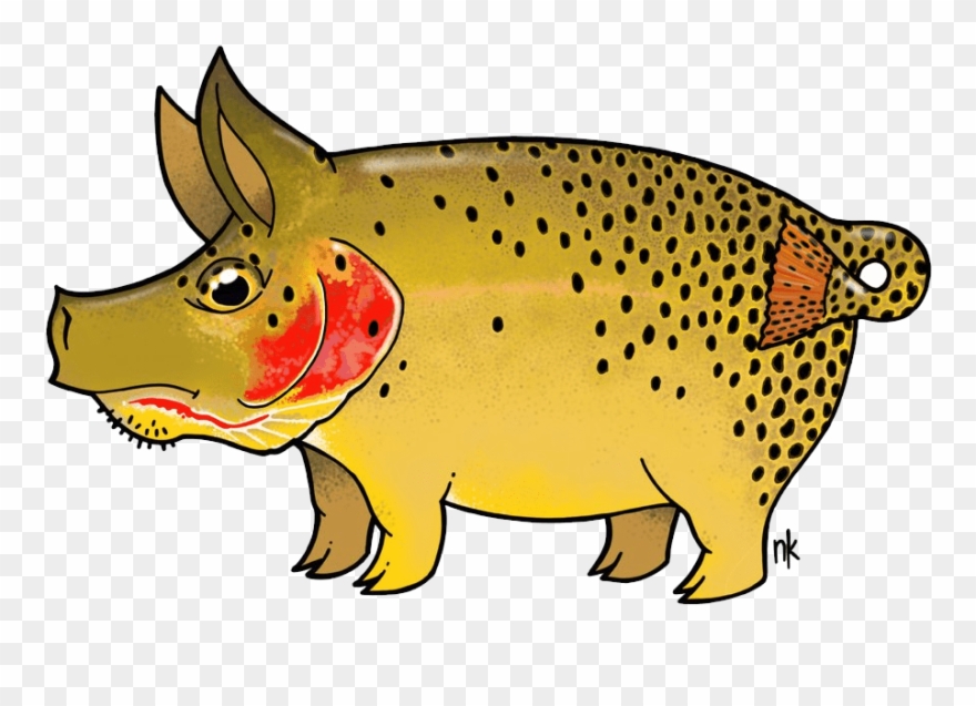 Nate Karnes Pig Cutthroat Trout Sticker - Pig Trout Clipart