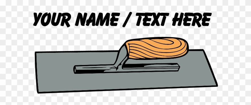 Custom Concrete Finishing Trowel Flask Necklace - Fast Food Clipart