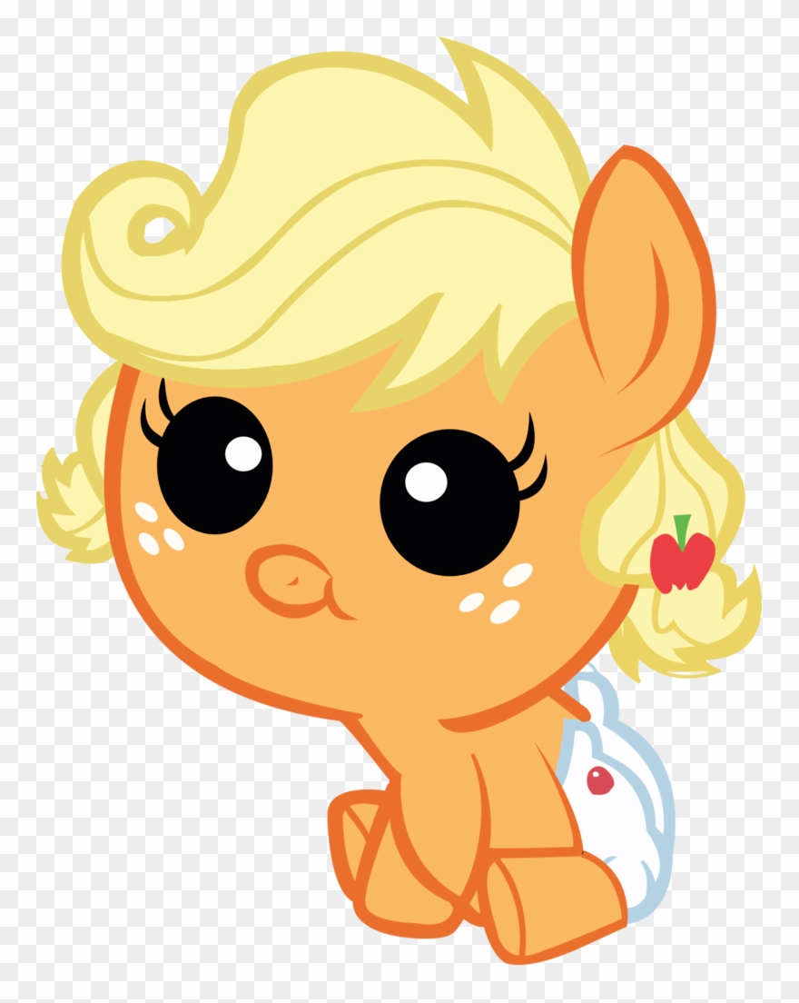 Apple Family Reunion, Applejack, Artist - My Little Pony Baby Applejack Clipart