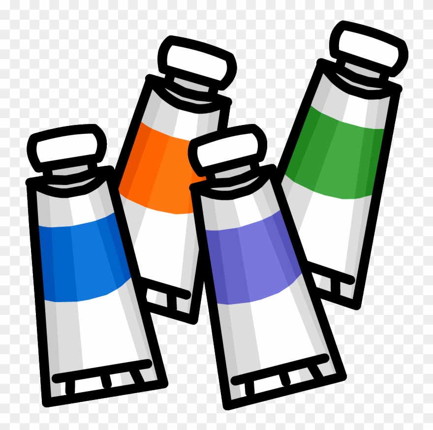 Adventure Face Paint - Club Penguin Paint Clipart