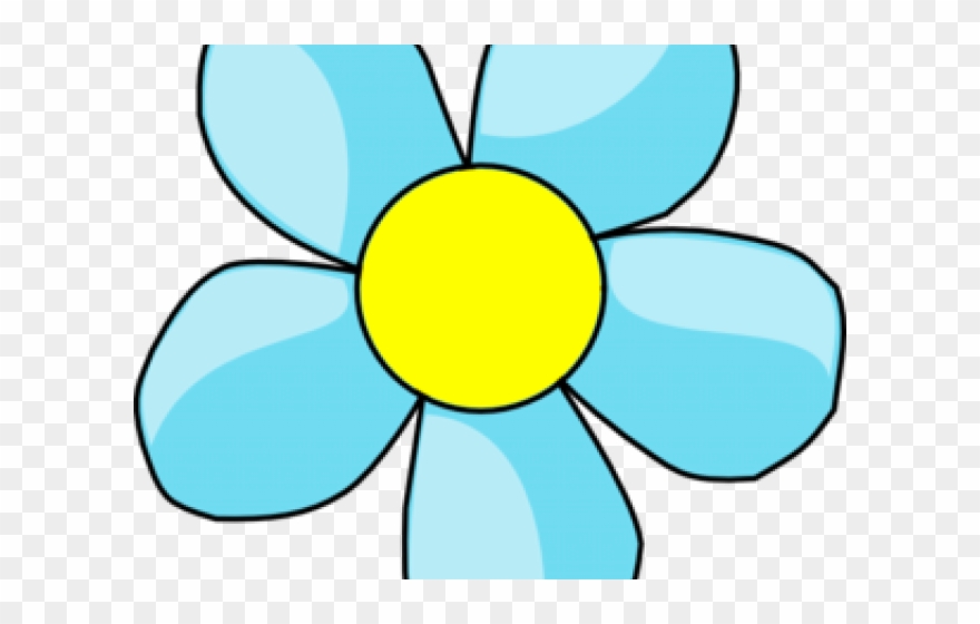 Light Blue Flowers Clip Art - Png Download
