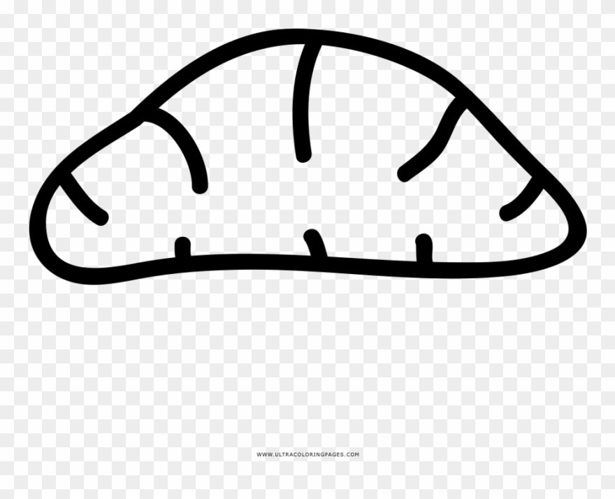 Baguette Coloring Page - Line Art Clipart