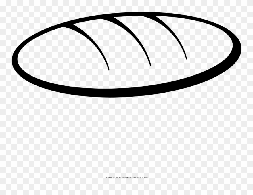 Baguette Coloring Page - Line Art Clipart