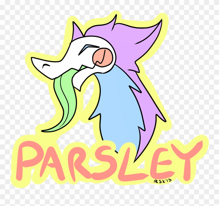 Parsley Badge - Cartoon Clipart