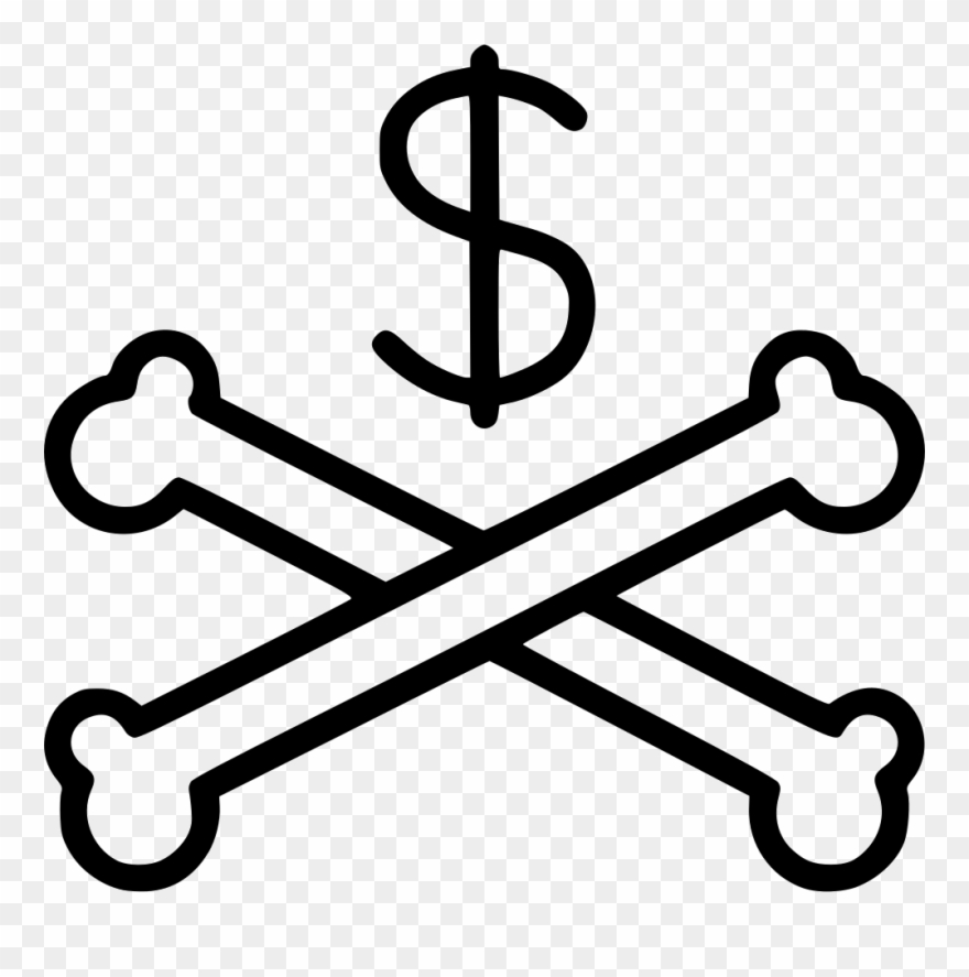 Png File Svg - Skull Cross Png Clipart