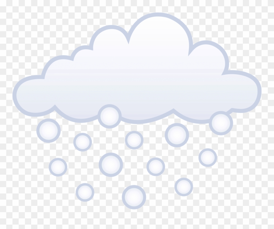 Snowing Pictures - Snowy Clouds Cartoon Clipart