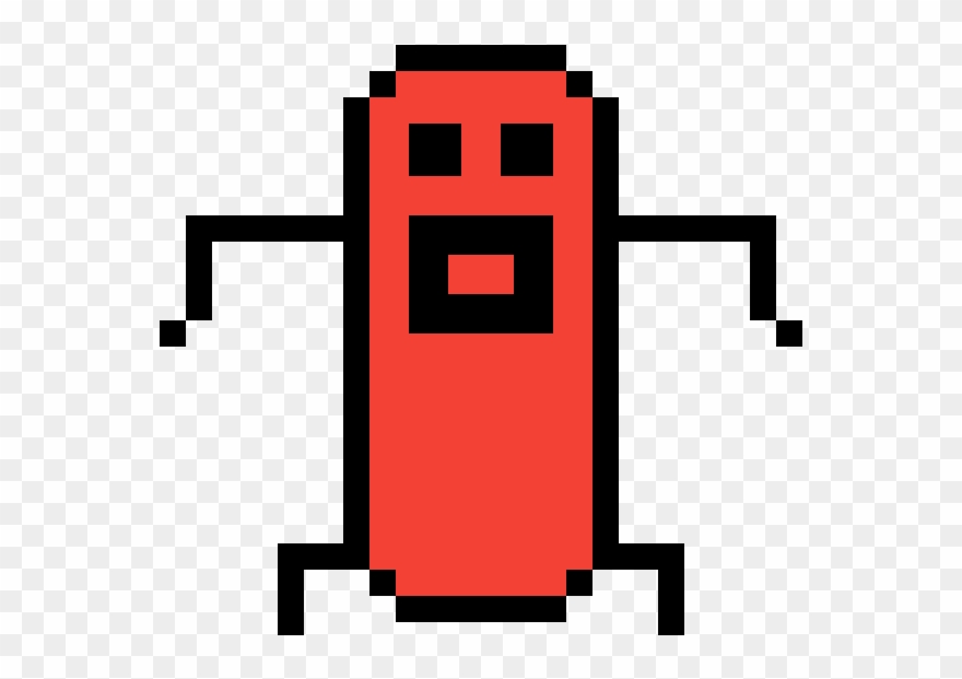 Sausage - Rainbow Pixel Art Clipart