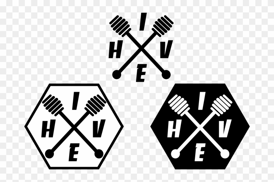 Hive Cross Logo Banco Honeysticks Cross Hive Illustrator - Packaging And Labeling Clipart