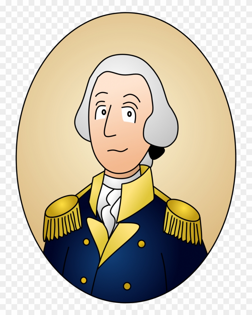 Clip Art A Portrait Of General - General George Washington Cartoon - Png Download