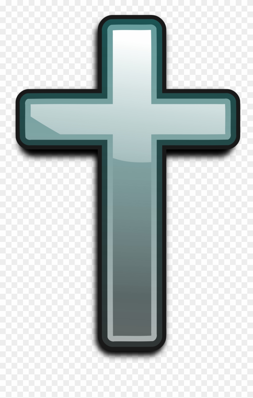 Cross With Sash Clipart - Blue Cross Transparent Background - Png Download
