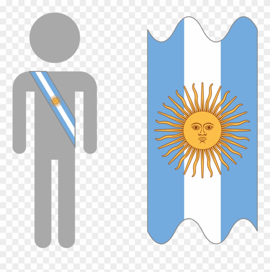 Argentina Presidential Sash Schematic - Sash Argentina Clipart