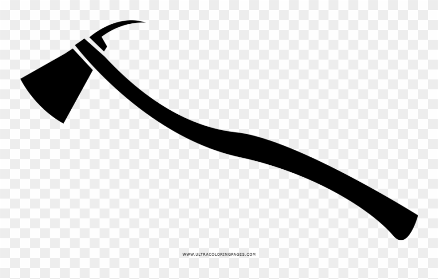 Pick Axe Coloring Page Clipart