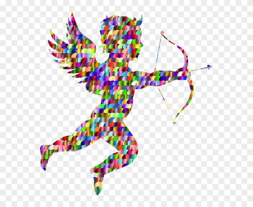 Silueta De Cupido Png Clipart
