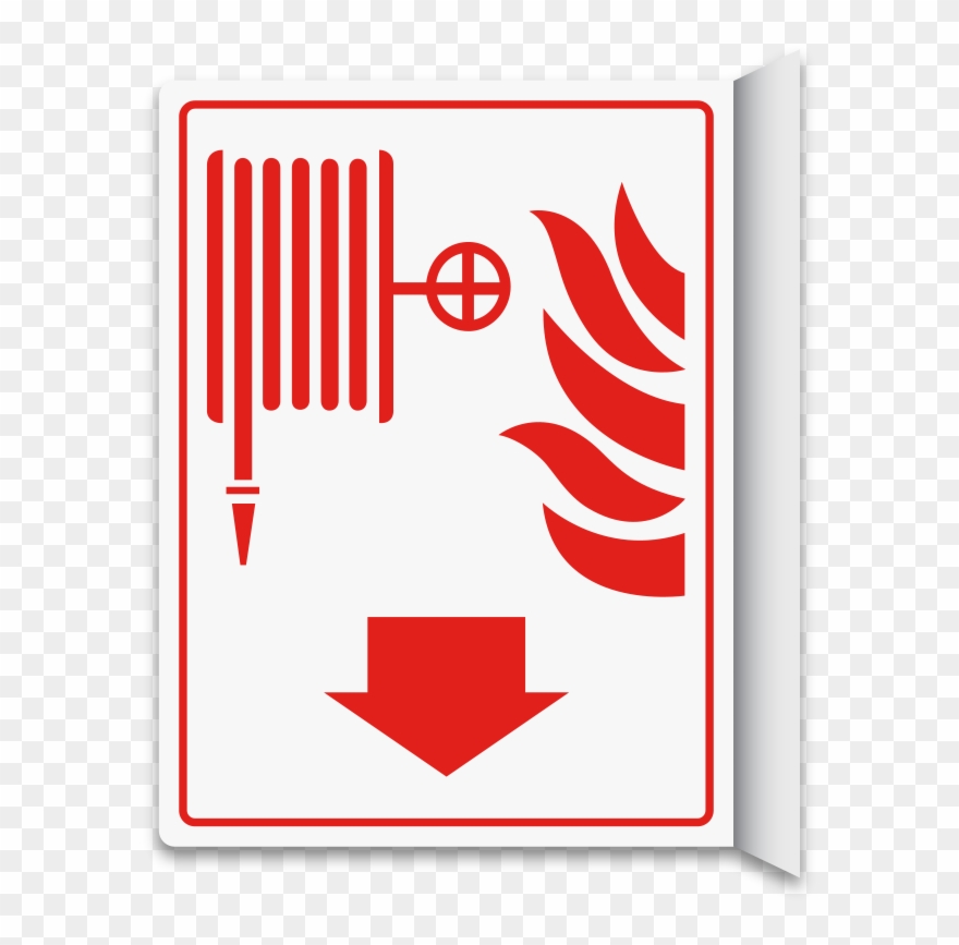 Fire Hose 2-way Sign - Use Stairs In Case Of Fire Clipart