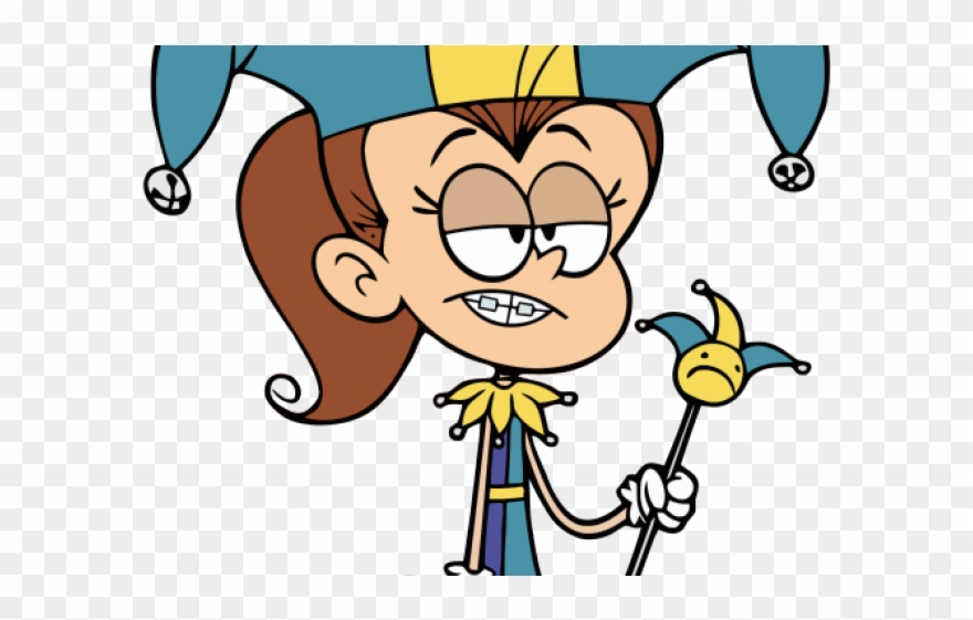 Jester Clipart Happy - Loud House Luan Jester - Png Download