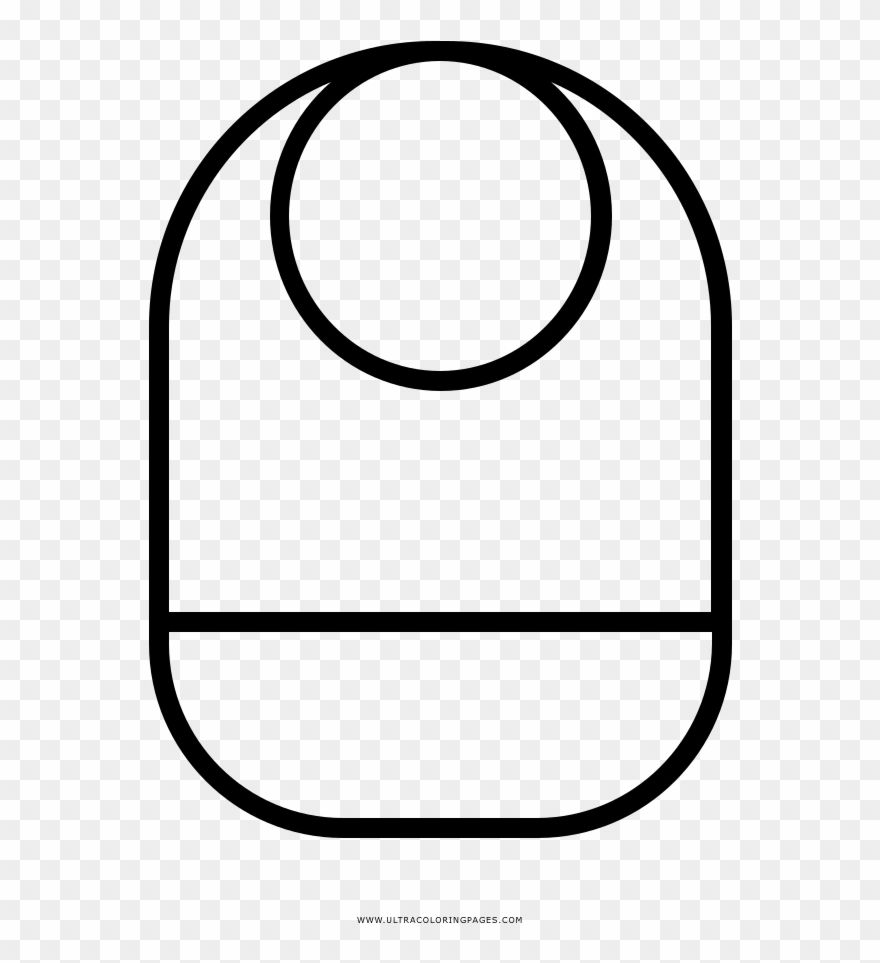 Bib Coloring Page - Bavaglino Disegno Clipart