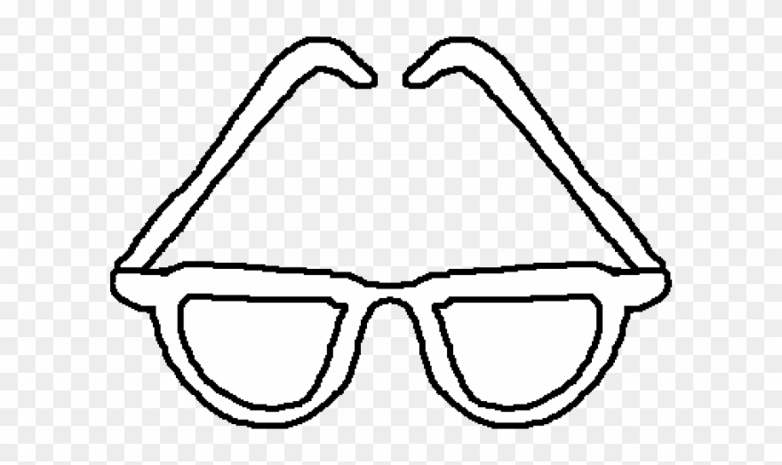Sunglasses Clipart Eyeglasses - Sun Glasses Black And White - Png Download