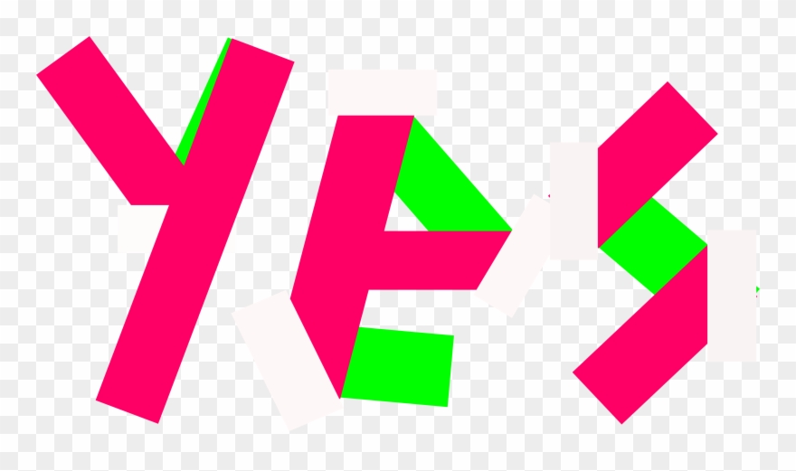 Yes Word Yes Paper Created Yes 718928 - Yes Word Png Clipart