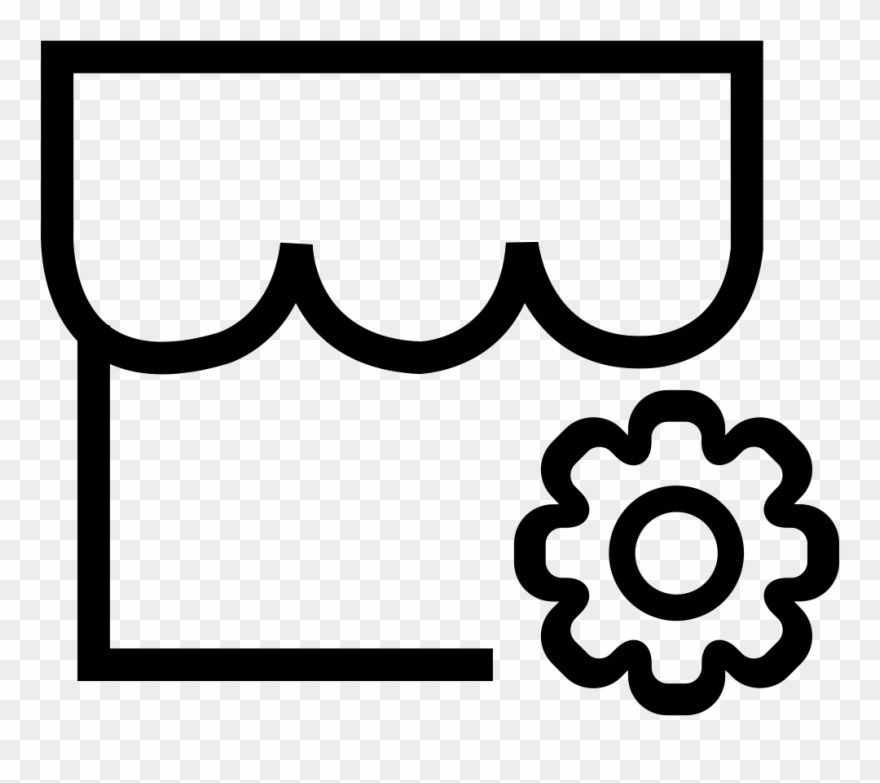 Png File Svg - Engranaje Blanco Y Negro Clipart