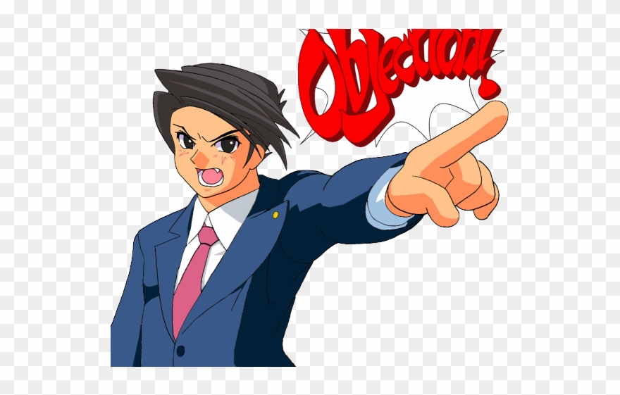 Ace Attorney Clipart Objection - Ace Attorney - Png Download