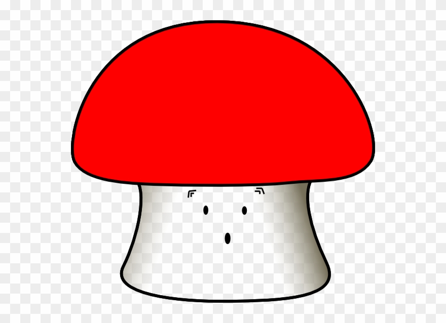 Sad Mushroom Cartoon Clipart