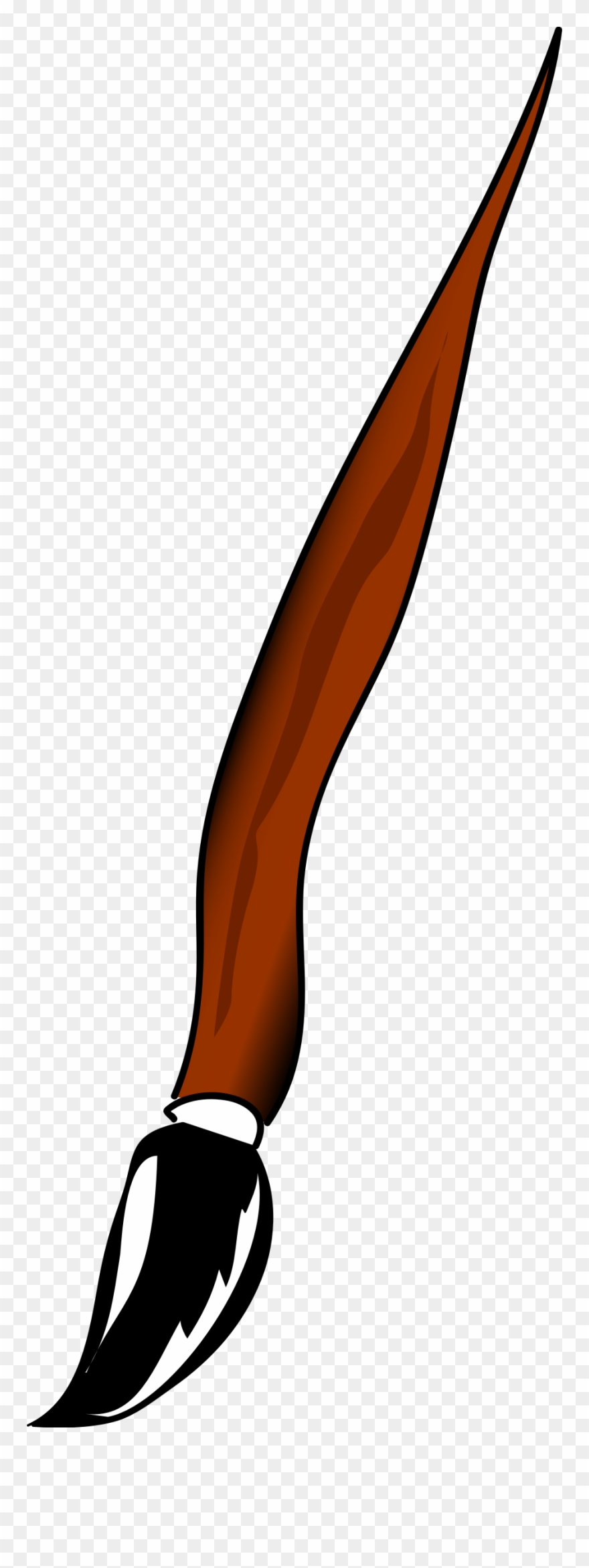 Clipart - Chinese Paint Brush Cartoon - Png Download