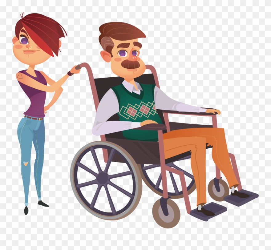 Physical Disability Illustration Walk In A Human - Dibujo Personas Con Discapacidad Clipart