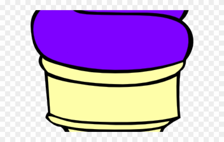 Cone Clipart Purple - Ice Cream Cone Clip Art - Png Download