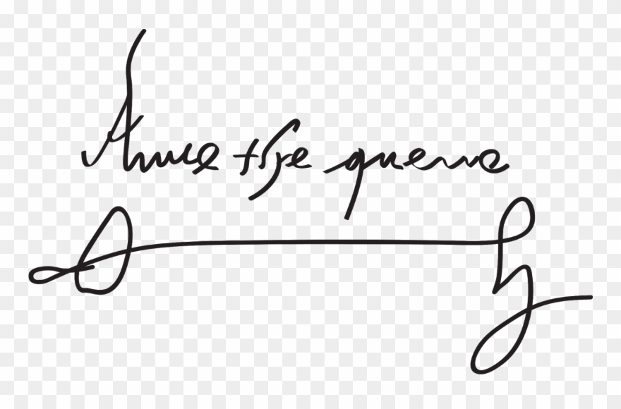 An Error Occurred - Anne The Quene Signature Clipart