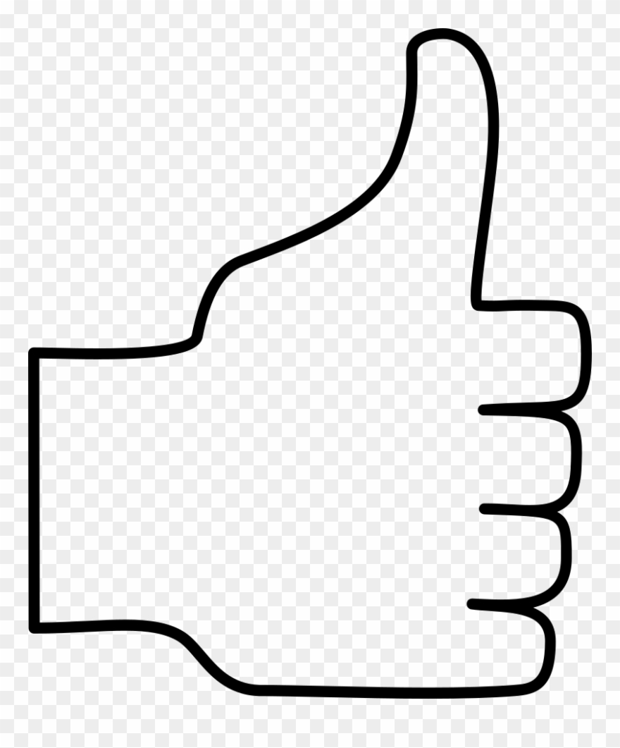 Hand With Thumb Up Comments - Mano Con Pulgar Hacia Arriba Clipart