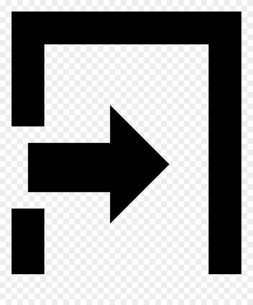 Entry Png - Entrance White Icon Transparent Clipart