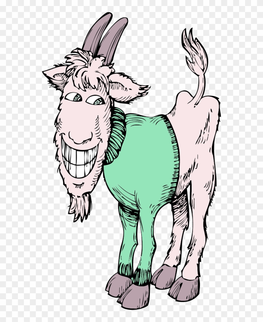 Cartoon Goat Clip Art N49 - Transparent Goat Clipart - Png Download