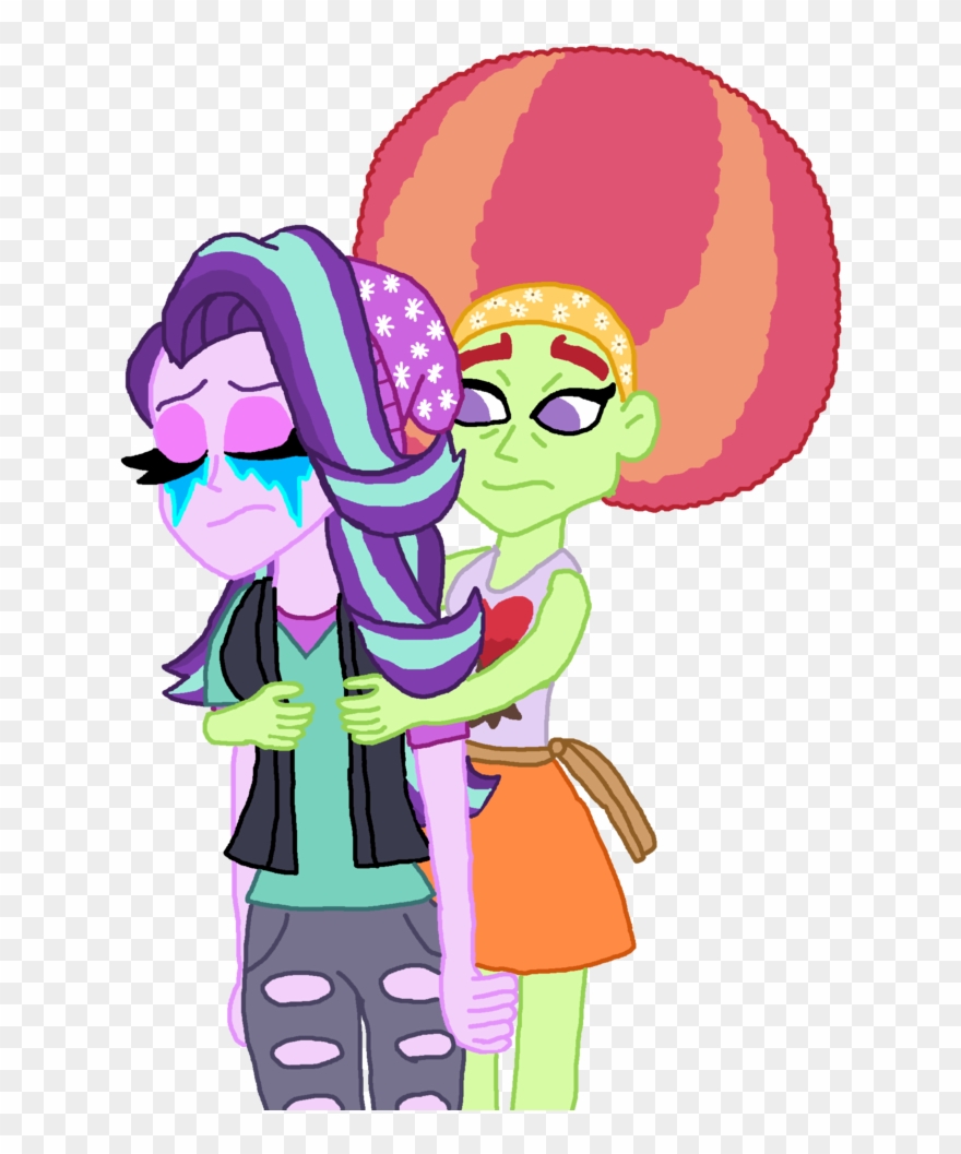 Hug Clipart Comfort - Contralto And Cake Cup Slash In Equestria Girls - Png Download
