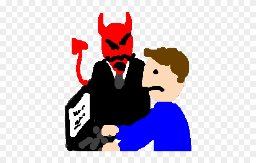 Satan Clipart Apple - Cartoon - Png Download