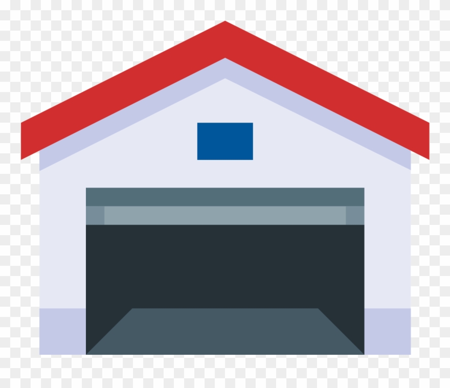 Garaż Otwarty Icon - Garage Open Icon Clipart