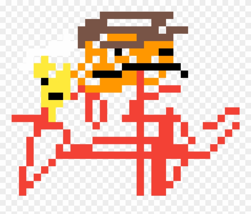 Anthony Kiedis And Flea - ドット 絵 カラ 松 Clipart