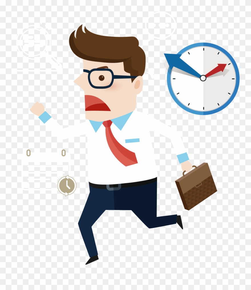 Clip Art Cartoon Man For Work - Man Carrying Bag Vector - Png Download